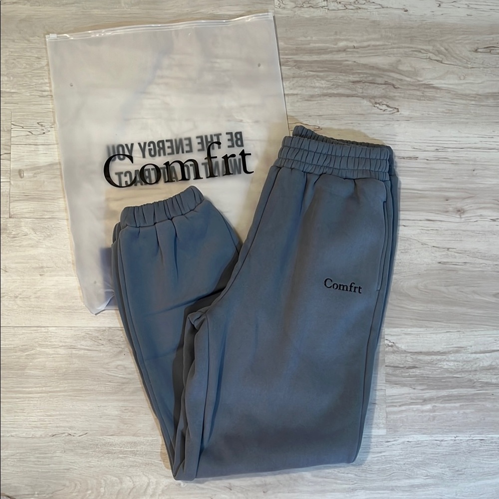 Comfrt Dark Blue Cuffed Sweatpants